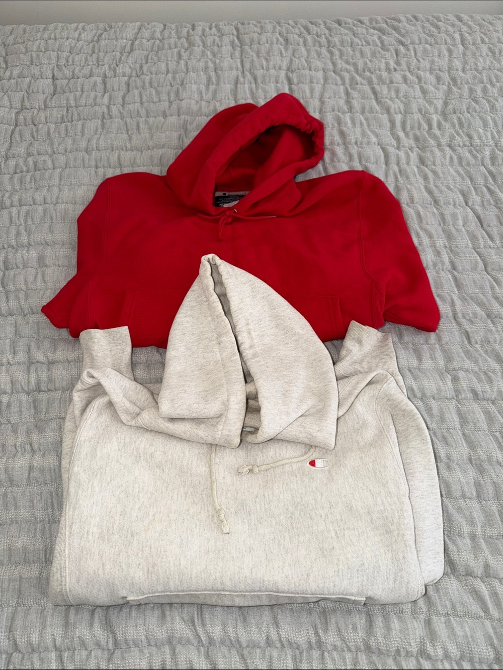 Champion Red & Light Gray Two-Pack Hoodie Set